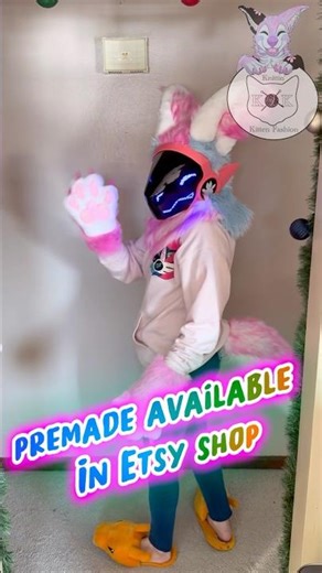 What do you think of this premade Protogen partial that is available in our Etsy shop? #protogen