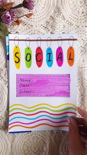 9 Social 🌏 Project cover page ideas | easy front page design | Aesthetic Front page ideas #ytshorts