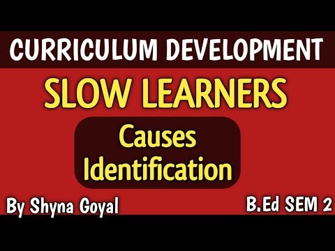 Slow Learners Causes and Identification|Curriculum Development|B.Ed Sem 2|Shyna Goyal