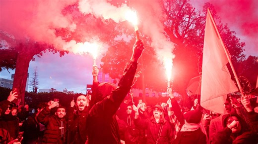 Hundreds protest in Tunisia over president's escalating crackdown on freedoms