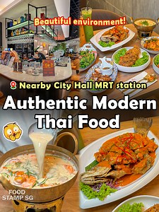 38K views · 243 reactions |  Beautiful Thai Restaurant! Authentic Modern Thai Food truly special and Ho Chiak! 氛围感满满的泰式餐厅！这里的正宗泰国美食很特别也很好吃！  Bold Thai  13 Stamford Rd, B2 - 55 Capitol Singapore, Singapore 178905 ⏰ 11.30AM – 10PM ☎ +65 6513 0020 #food #singapore | Food Stamp - SG | Facebook