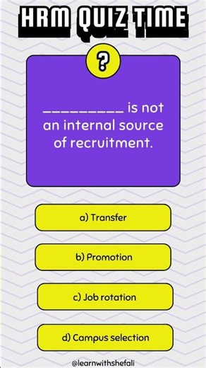 HRM Multiple Choice Questions: Test Your Knowledge! #hrm #humanresourcemanagement