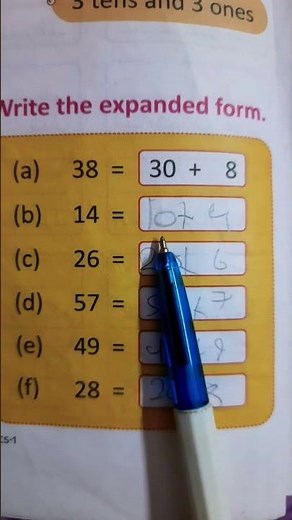 write the expanded form in maths