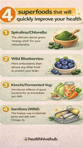 4 BIOLOGICAL CHEAT CODES 🧬 | Superfoods that will quickly improve your health