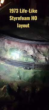 1973 LIFE LIKE HO Styrofoam train layout