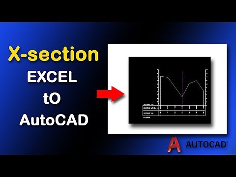 How to Draw Cross Sections in EXCEL to AutoCAD using SW DTM