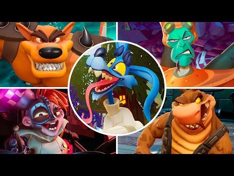 Crash Bandicoot 4 - All Boss Fights & Ending (No Damage) | 4K 60FPS