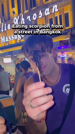 Thailand  Travel | Hotels | Food | Tips on Instagram: "This is your sign to try something wild in Bangkok. 廬 Tag someone who would brave the scorpion challenge with you! 來 Bangkok, Thailand"