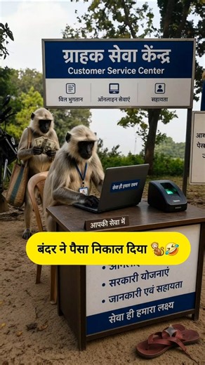 बंदर ने पैसा निकाल दिया #funny #thetharpuns #shilpisaroja #comedy