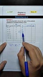 Class 10 Statistics Q1 | Ex 13.2 Full Solution | Quick Method #shorts #class10maths #viral