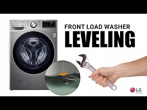 Levelling your LG front load washing machine