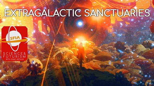 Extragalactic sanctuaries: Escaping to the edge of space and time
