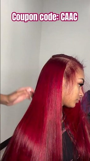 How To: Blend Natural Leave Out🌺Side Part Quick Weave w/ Red Color Hair Tutorial Ft.#ulahair