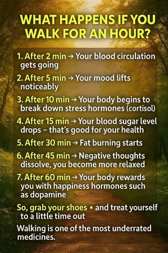 🚶‍♂️ What Really Happens If You Walk for 1 Hour Every Day? 🚶‍♀️✨