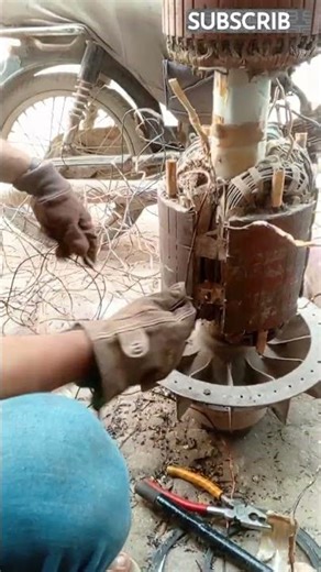 how to rewind 40kvar generator armature#electricalshort #ytshorts #viralshort #subscribe