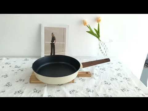 New Nonstick Aluminum Big Kitchen Items Pressed Deep Fry Pan for Restaurant