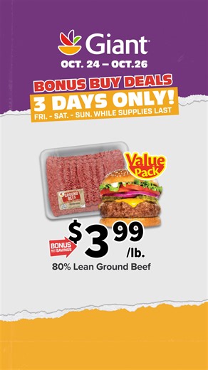 Find this week's best deals online or in our app! | Giant Food