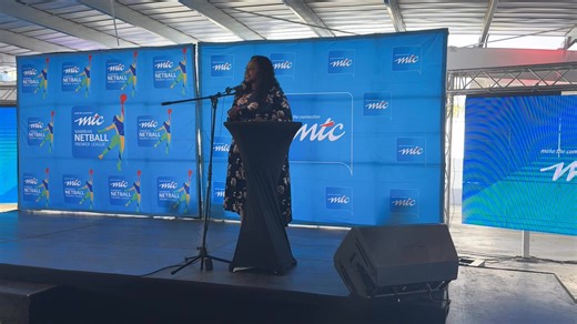 Rebekka Goagoses, ex-Netball Namibia president at the MTC Namibia Netball Premiership launch. | The Namibian