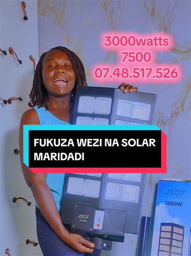 3000 WATTS SOLAR STREET LIGHT ☀️💡 | THE GIANT OF OUTDOOR LIGHTING This is not the normal street light you see everywhere. The 30000W Solar Street Light is built for very large spaces that need serious brightness and dependable night coverage. From far end of the compound to the gate, this model delivers powerful wide spread lighting using only sunlight. Charges during the day, switches on automatically at night, and runs without electricity bills or wiring. Why this model sells the most: • Extr