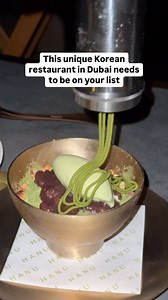 There’s a beautiful new Korean restaurant in Dubai. Say hello to Hanu. This new spot at St. Regis Gardens on Palm Jumeirah will open at the end of the month. Here’s what you can expect: There are Korean pine trees all across the space, so you feel like you’re dining in a garden in Seoul. Each table has a charcoal grill and you can have five different meats prepared right in front of you. Try dishes like the kimchi arancini, viral caviar nuggets and more. See you there? #korean #new #dubai | Time