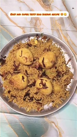 Easy and super testy egg biryani recipe 😍😋 #viral #food #video #recipe