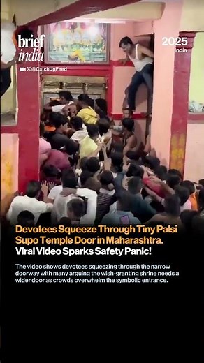 Overcrowded Devotees at Palsi Supo Temple Entrance Sparks Alarm.