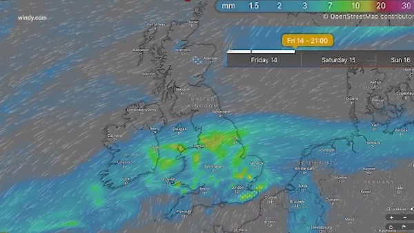 Here's where Storm Claudia rains are expected to hit most in the UK