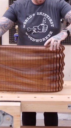 Tambour wooden rolling door with a 3D carved pattern