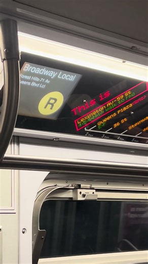 Updated weekday transfer announcement for R160 R arriving at at Lex Av-59 St