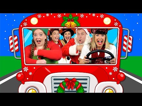 Wheels on the Bus (Christmas) - Kids Nursery Rhymes