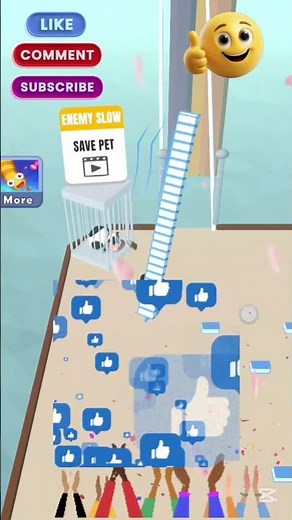 Bridge Race Game #bridgerace #games #bridgeracetips #bridgeracewin #gaming #viral #gameshorts #funny