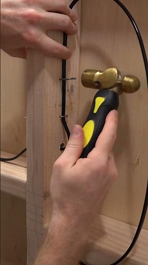 DIY Hidden LED Install #woodworking #shorts #diy