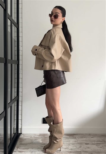 Cropped Trench Outfit Ideas for Spring
