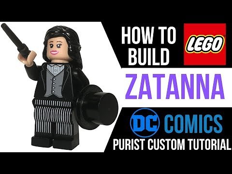 HOW TO Build LEGO ZATANNA from DC Comics as a Custom Minifig