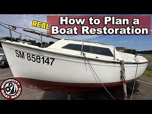 How to Plan a Boat Restoration | Albin 27 Trawler | Poor Mans Boat Refit - Part 2 (Ep8)