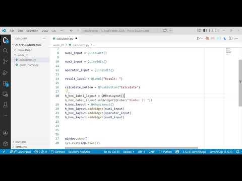 Python + PyQt6 for Beginners | Mini Project: Simple Calculator | Step-by-Step Tutorial