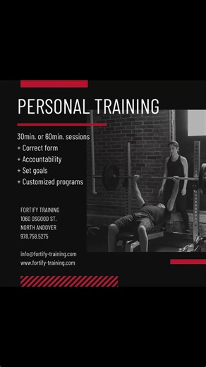 🌟 𝐏𝐄𝐑𝐒𝐎𝐍𝐀𝐋 𝐓𝐑𝐀𝐈𝐍𝐈𝐍𝐆 🌟 Have you thought about working 1:1 with an individual who is dedicated to helping you achieve your fitness goals? Then personal training is for you! Personal training at Fortify is more than just working with a coach. It’s about training with a dedicated individual who wants to help you achieve your goals and create a happy, healthy lifestyle🖤 𝑾𝑯𝒀 𝑷𝑬𝑹𝑺𝑶𝑵𝑨𝑳 𝑻𝑹𝑨𝑰𝑵𝑰𝑵𝑮 ⁉️ ✔️ Accountability ✔️ Have a plan and set goals ✔️ Correct and teach p