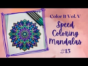 Speed Coloring Mandalas #15 | Color It Mandalas Vol. 5 | Adult Coloring
