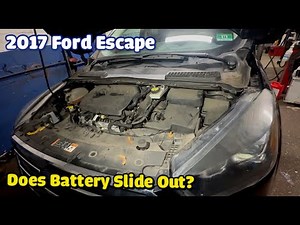2017 Ford Escape can you slide out the battery? YES or NO