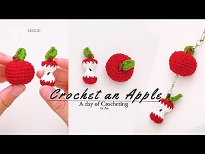 How to crochet | Apple Charm | 白雪公主吃了苹果