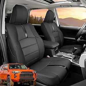 15PCS Front Rear Rows Seat Covers for Toyota 4Runner 2024 2023 2022 2021 2020 2019 2018 2017 2016 2015 2014 2013 2012,SR5 Trail Limited TRD Off-Road Premium Pro 5-Seat 2011-2024 Protector Accessories
