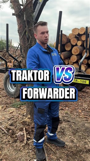 Traktor vs Forwarder? 🌲🔥 Co lepsze do lasu? Sprzęt uniwersalny czy maszyna stworzona typowo pod zrywkę? 👇 Ja wybieram forwardera. Dlaczego? Bo to maszyna zrobiona do lasu od podstaw 💪 Zabudowany, napęd na wszystkie koła, sztywny, bardziej zwrotny. Łatwiej wjechać w krzaki… i jeszcze łatwiej z nich wyjechać 😎🌿 Kabina obracana – komfort i widoczność robią robotę. Wydajność większa, praca wygodniejsza, mniej kombinowania 🦾 Ale traktor też ma swoje plusy. Odepniesz przyczepę, podepniesz mulcz