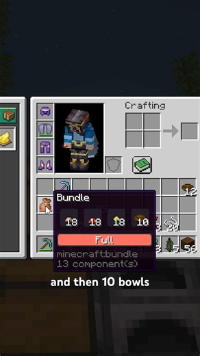 How to Manage Inventory of STEWS #minecraft #howto #inventory #survival #tips #tutorial #mushroom