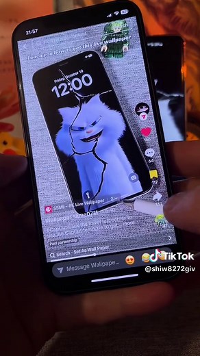 Cool Cat's Broken Glass Live Wallpaper
