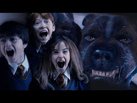 Harry, Ron and Hermione meet Fluffy | Philosopher's Stone