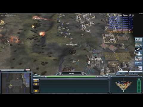 USA Laser - Command & Conquer Generals Zero Hour - 1 vs 7 HARD Gameplay