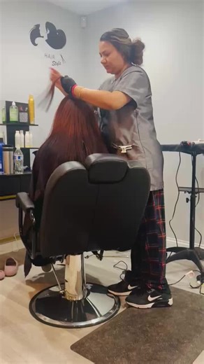 #keritan hair straight #treatment # my regular and happy client❤️❤️ | Hair Straightening