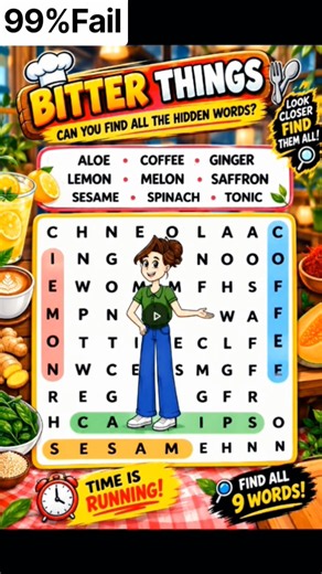 Can You Find All 9 Bitter Words? 😱🔎 | Word Search Puzzle Challenge #Shorts