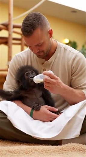 Emotional Gorilla Reunites with the Man Who Raised Him ❤️🐒🤯