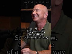 Jeff Bezos on how to make decisions - clip from Lex Fridman Podcast